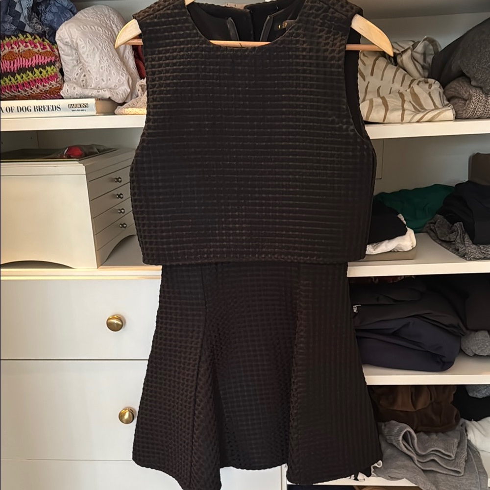 Maje Classic Black textured dress